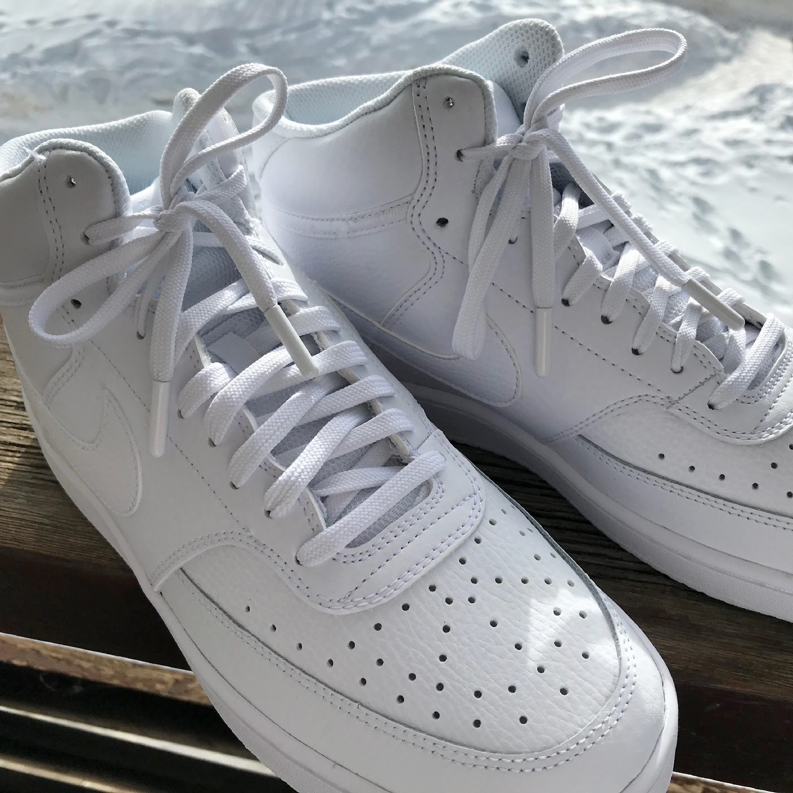 lacet blanc - embout blanc